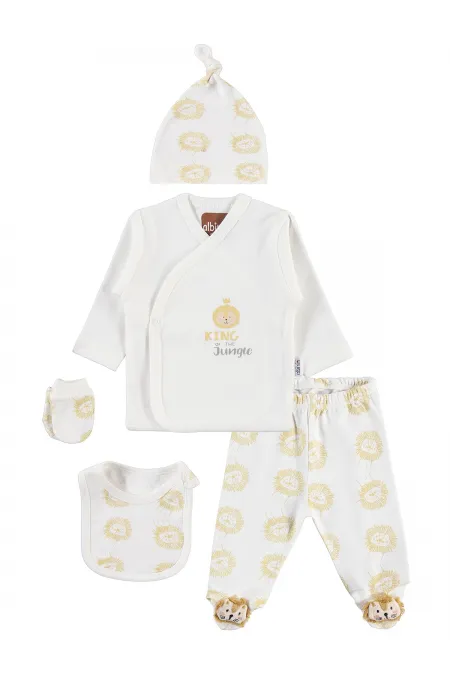 Baby Bodysuit Sets 0-24 Months, Ecru - Package