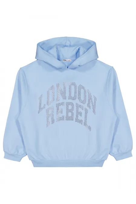 Kız Çocuk Sweatshirt 10-13 Yaş Mavi - Paket