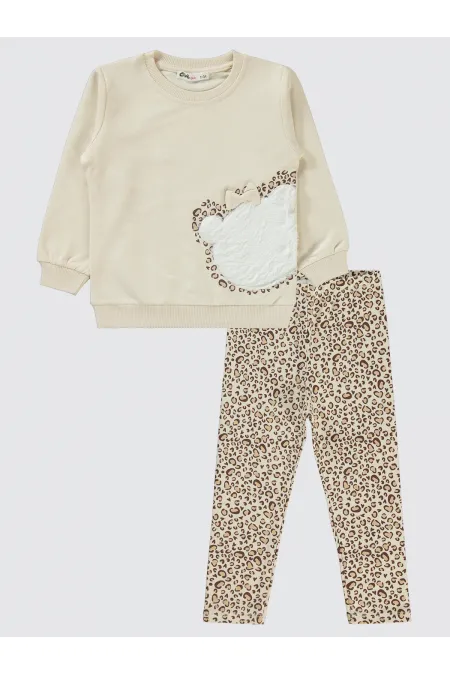 Girls' Set 2-5 Years Old Beige - Package