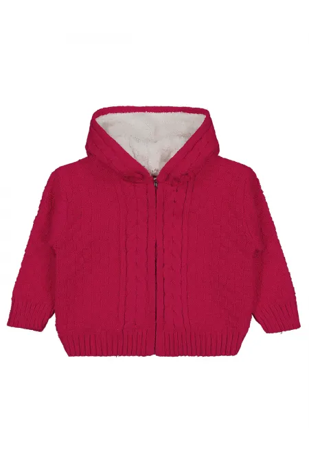 Kız Çocuk Hırka 2-5 Yaş Fuşya - Paket