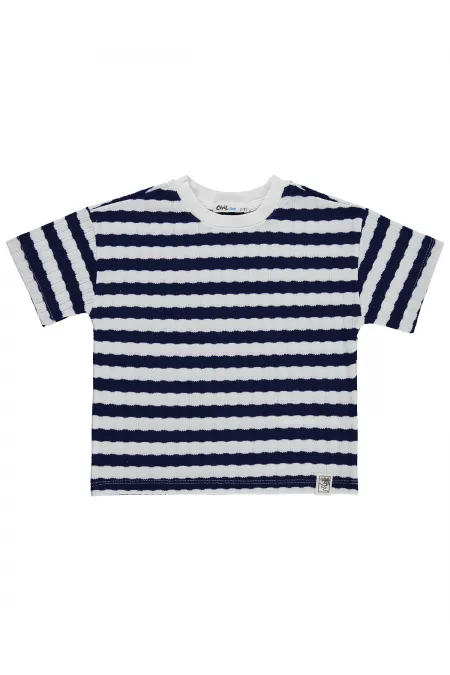 T-shirt garçon, 2-5 ans, bleu marine - Lot