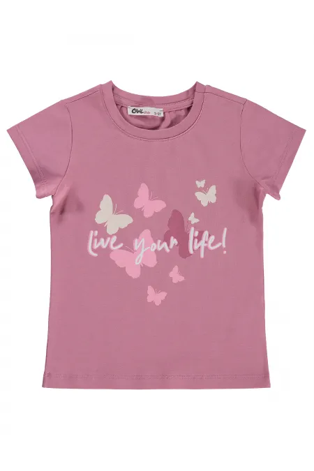 Girls' T-Shirt Km 2-5 Years Rose Pink - Pack