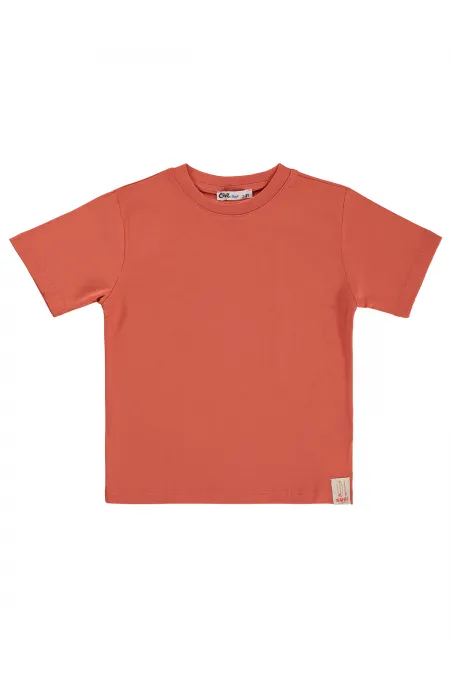 T-shirt garçon Km 2-5 ans orange foncé - Emballage