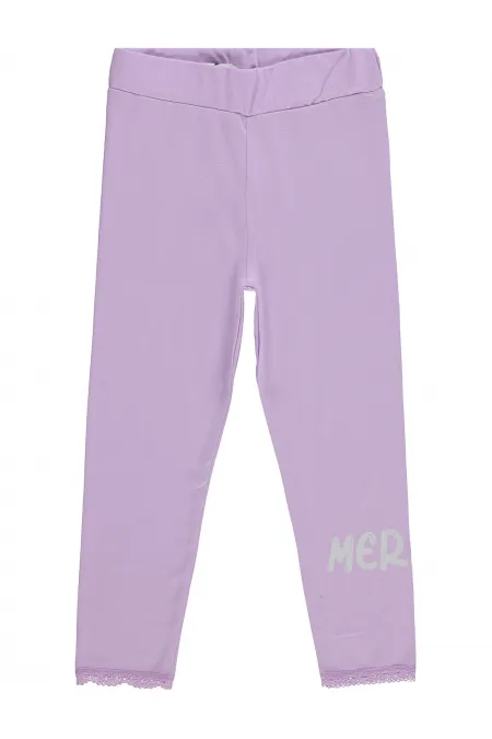 Leggings pour filles, 2-5 ans, lilas - Lot