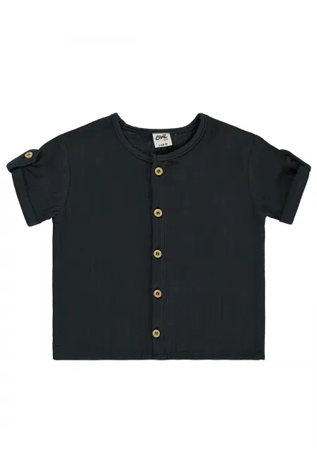 Baby Shirt 0-24 Months Anthracite - Pack