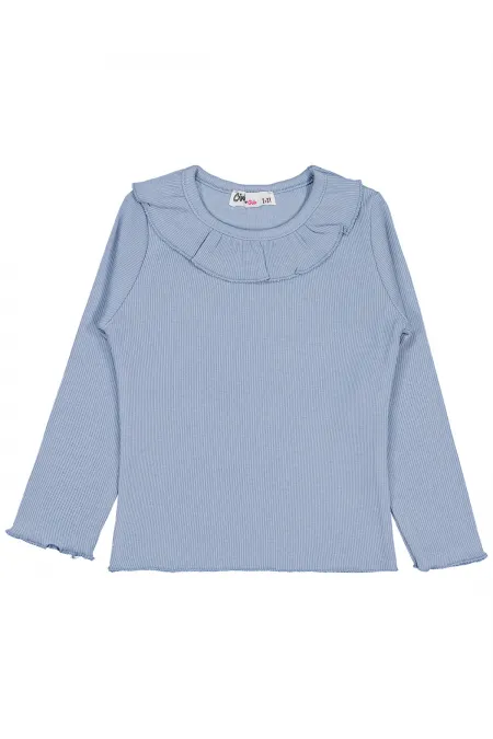 Kız Çocuk Sweatshirt 2-5 Yaş Mavi - Paket