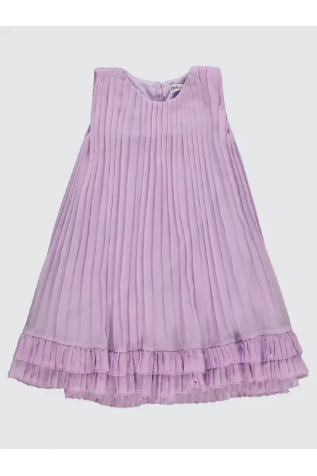 Ensemble gilet et robe pour fille de 10 à 13 ans, couleur lavande douce - Pack