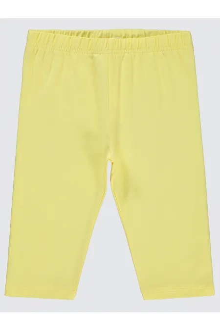 Collants pour filles de 6 à 9 ans, jaune clair - Emballage