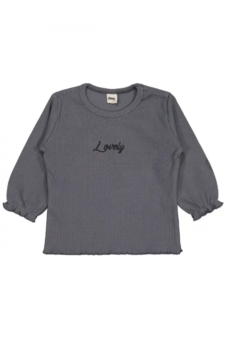 Bebek Sweatshirt 0-24 Ay Koyu Gri - Paket