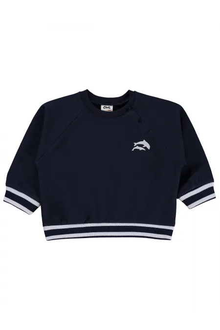 Bebek Sweatshirt 0-24 Ay Lacivert - Paket