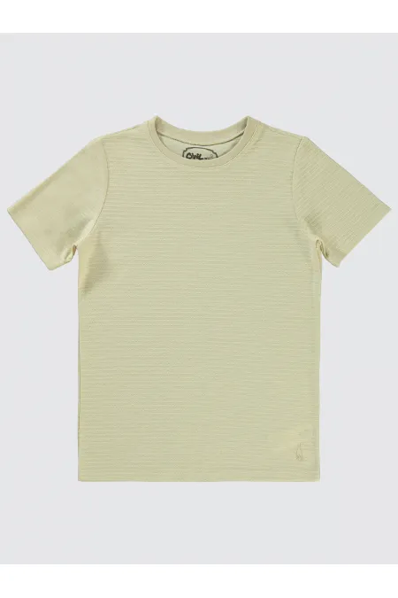 Boys T-Shirt 10-13 Years Old Stone Color - Pack