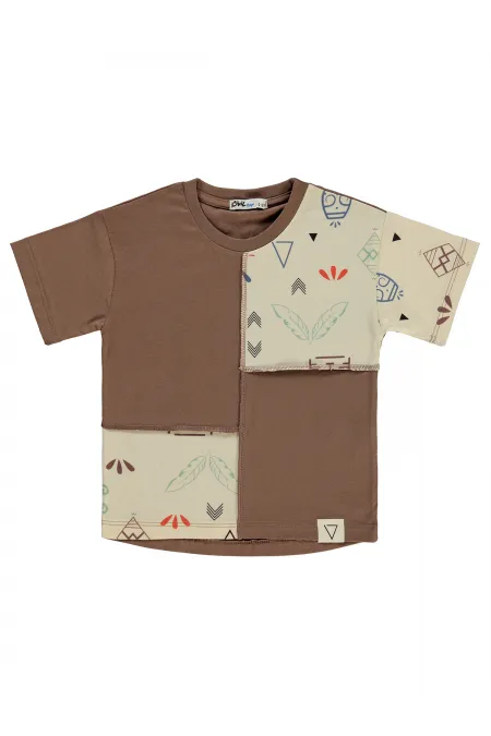 Boys T-Shirt 2-5 Years Old Brown - Package