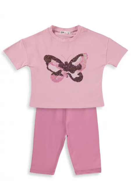 Kız Çocuk Takım 2-5 Yaş Pembe-Soft Pembe - Paket