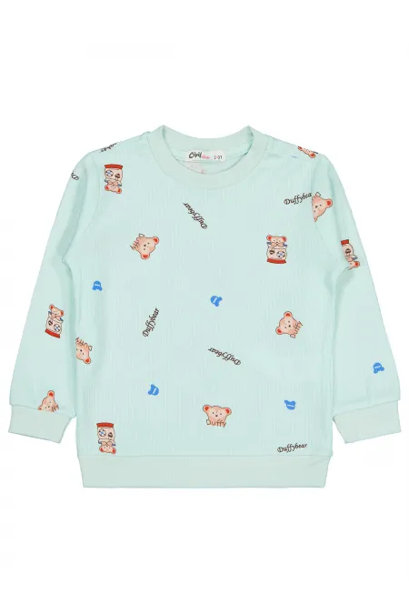 Kız Çocuk Sweatshirt Km 2-5 Yaş Mint - Paket