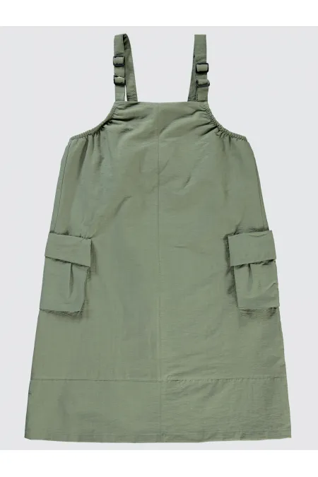 Ensemble gilet et robe kaki pour fille de 10 à 13 ans - Pack