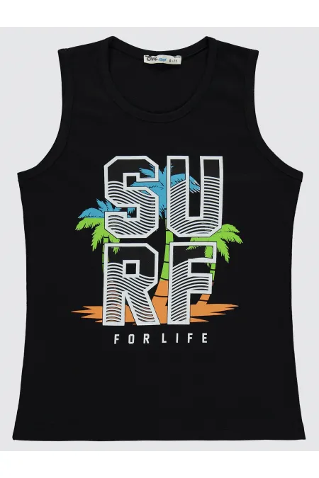 Lot de t-shirts noirs pour garçons de 6 à 9 ans