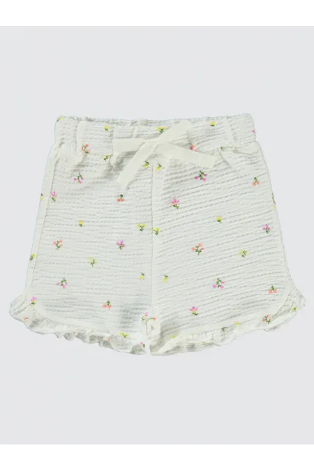 Bebek Şort 0-24 Ay Ekru - Paket