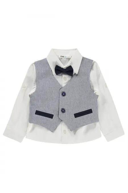 Boys' Shirt, Ages 2-5, Navy Blue - Pack