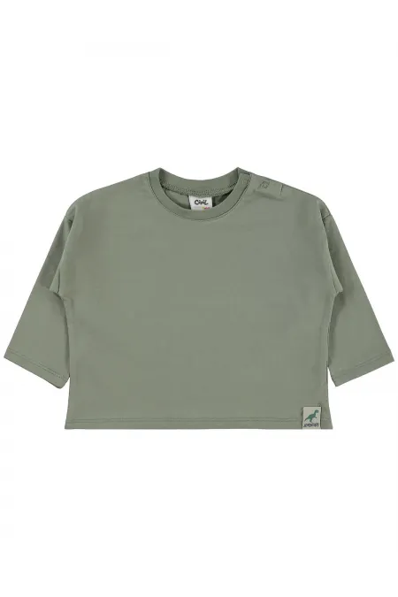 Bebek Sweatshirt 0-24 Ay Haki - Paket