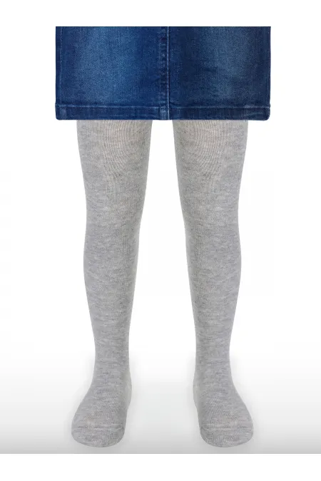 Kız Çocuk Külotlu Çorap 2-9 Yaş Gri - Paket