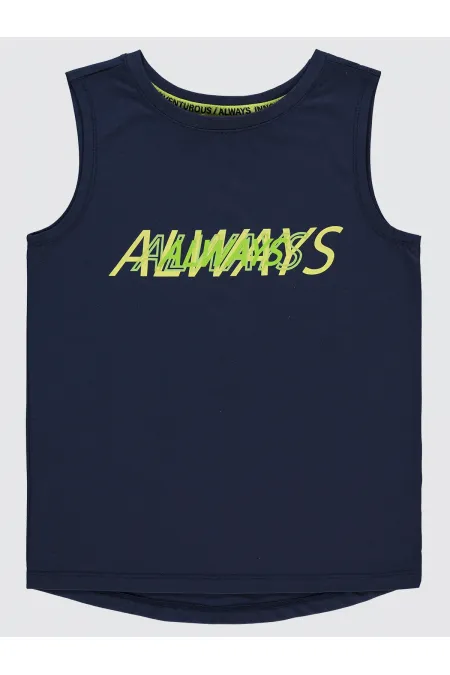 T-shirt garçon 10-13 ans bleu marine - Emballage