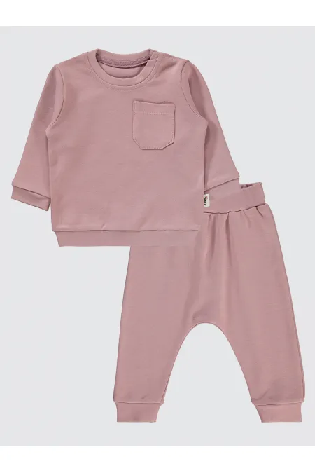 Bebek Takım 0-24 Ay Pudra - Paket