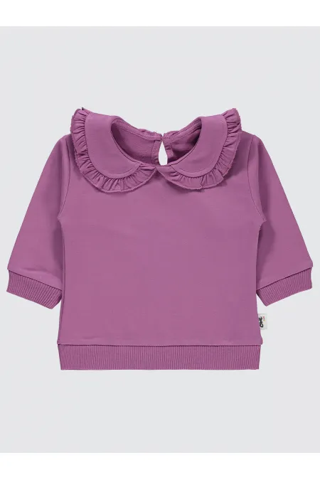 Bebek Sweatshirt 0-24 Ay Leylak - Paket