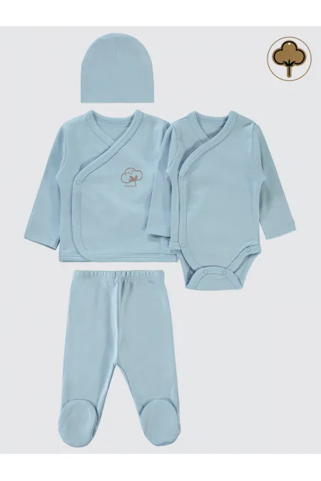Baby Bodysuit Sets 0-24 Months Blue - Package