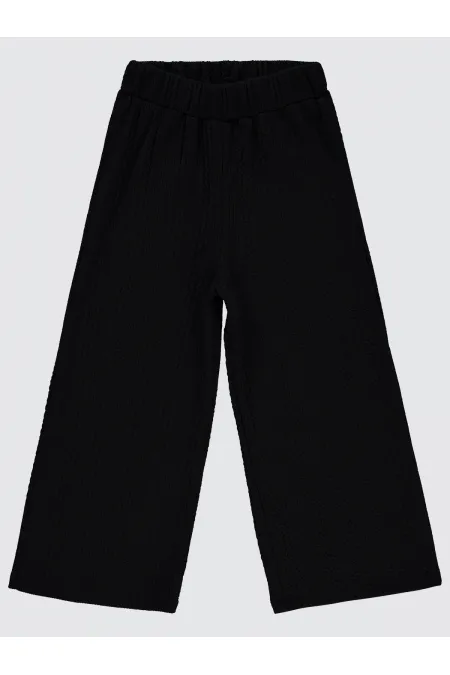 Kız Çocuk Pantolon 6-9 Yaş Siyah - Paket