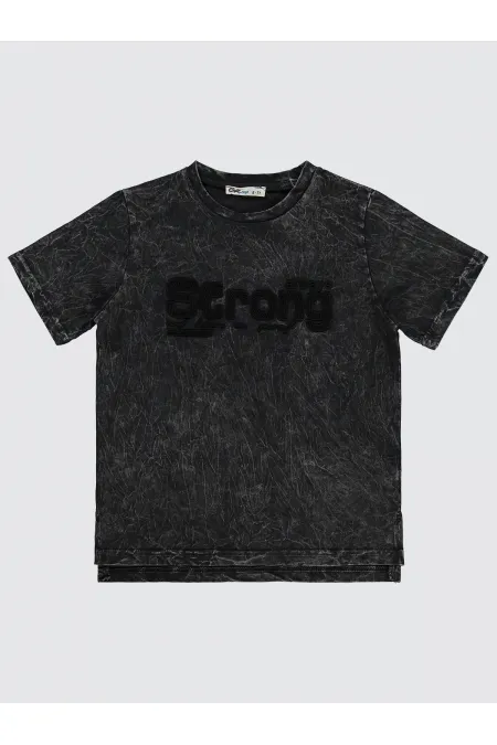 Lot de T-shirts noirs pour garçons de 10 à 13 ans