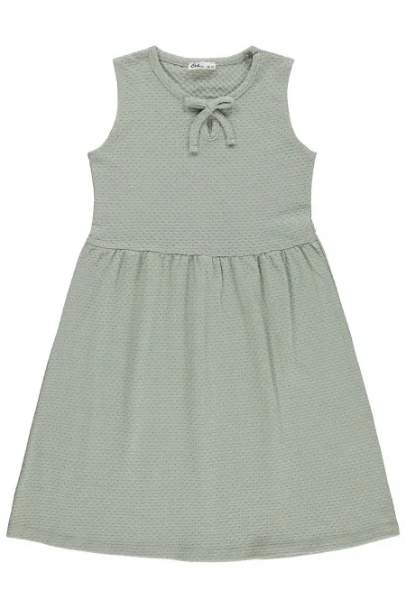 Kız Çocuk Jile ve Elbise 10-13 Yaş Çağla Melanj - Paket