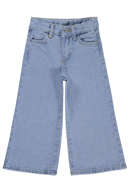 Kız Çocuk Pantolon Kot 2-5 Yaş Açık Mavi - Paket