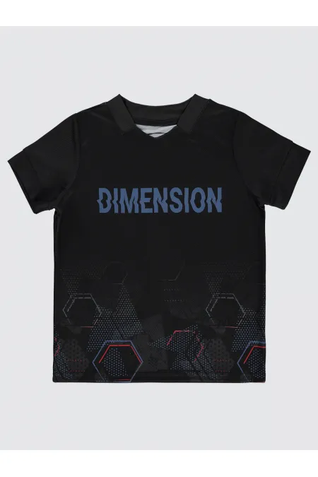 Lot de T-shirts noirs pour garçons de 10 à 13 ans