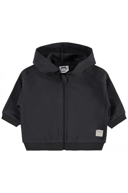 Gilet bébé 0-24 mois anthracite - Lot