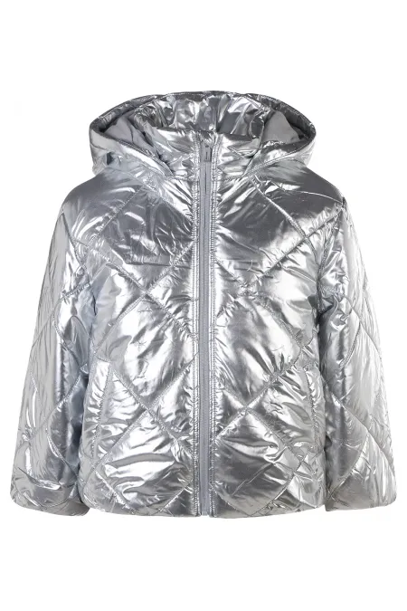 Kız Çocuk Mont 2-5 Yaş Silver - Paket