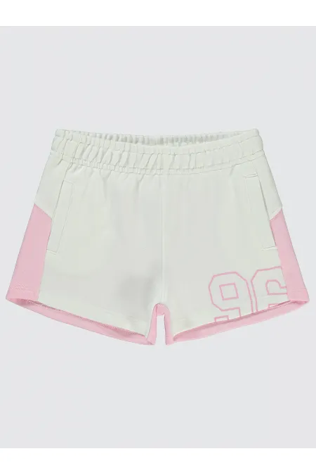 Kız Çocuk Şort 6-9 Yaş Gül Pembe - Paket