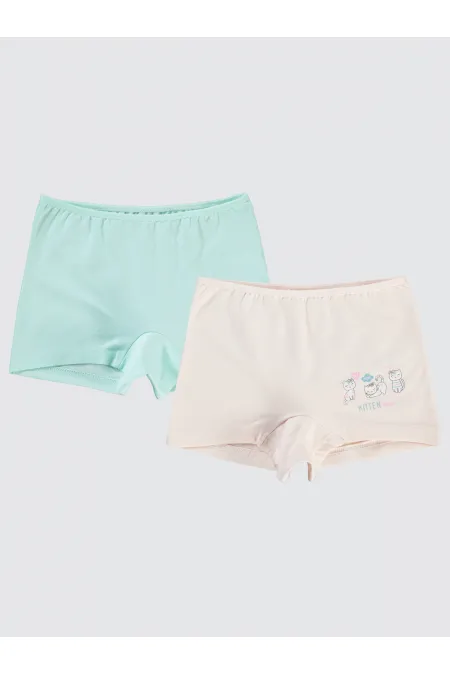 Kız Çocuk Boxer 2-9 Yaş Standart - Paket