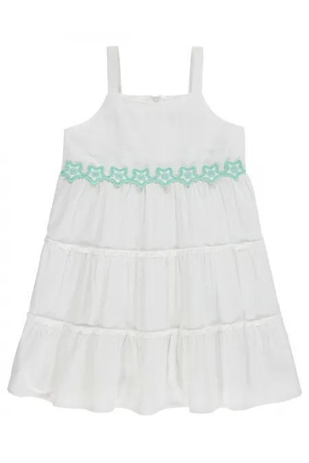 Girls' Jumpsuit and Dress, Ages 6-9, Off-White - Package
