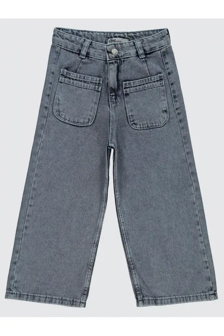 Kız Çocuk Pantolon 10-13 Yaş Mavi - Paket