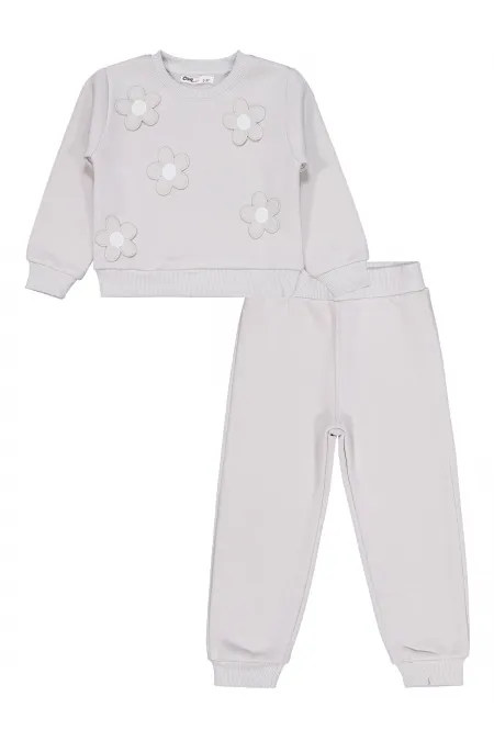 Ensemble de survêtement gris pour filles de 2 à 5 ans - Emballage