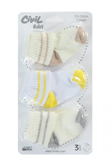 Lot de chaussettes bébé 0-24 mois - Taille standard