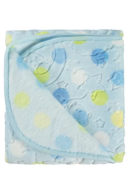 Couverture et lange pour bébé 0-24 mois bleu - Emballage