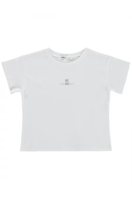 Kız Çocuk Tişört 2-5 Yaş Kırık Beyaz - Paket