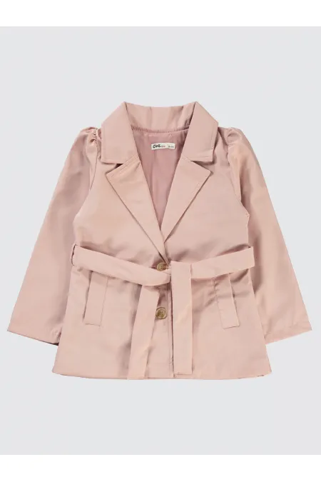 Veste pour fille de 6 à 9 ans, couleur poudreuse - Emballage