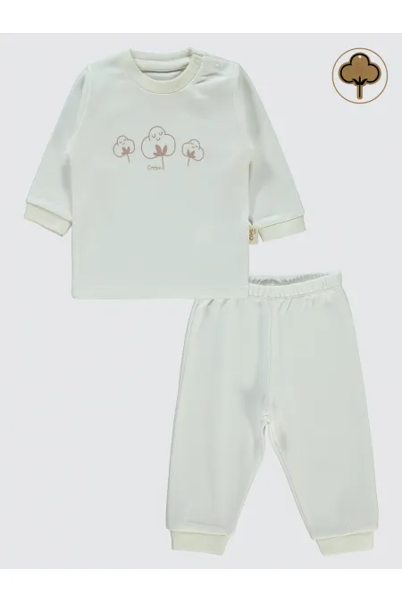 Baby Pajama Set 0-24 Months Ecru - Package