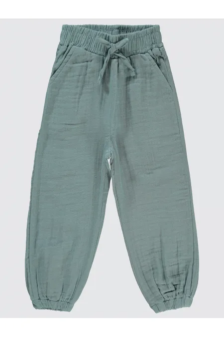 Kız Çocuk Pantolon 2-5 Yaş Mavi - Paket