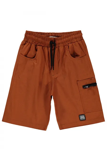 Capri pour garçons de 6 à 9 ans, couleur cannelle - Emballage