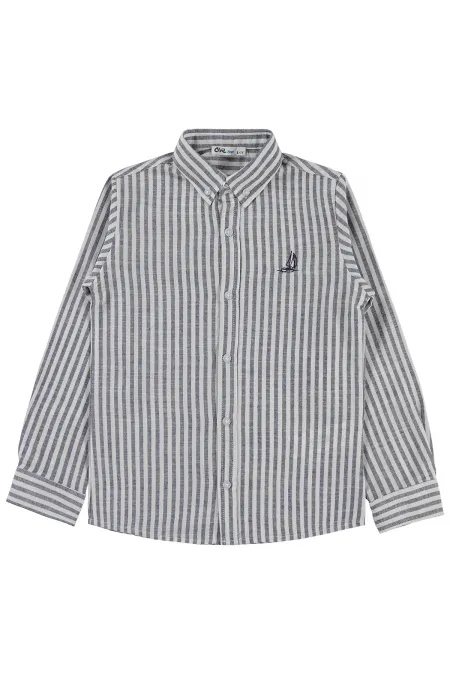 T-shirt garçon, 6-9 ans, bleu marine - Lot