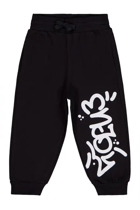 Bas de survêtement noir pour garçon de 2 à 5 ans - Lot