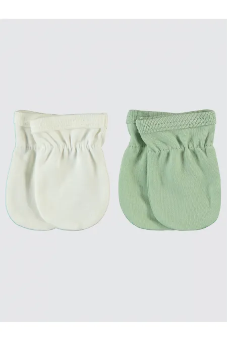 Gants pour bébé 0-24 mois Verts - Lot
